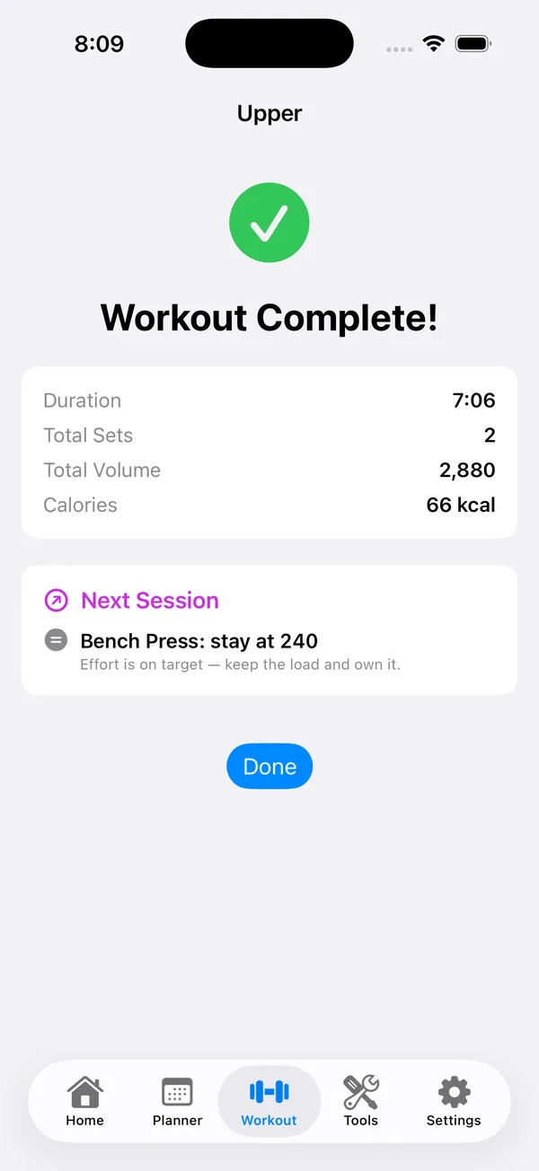 PR Foundry — Session Summary screen